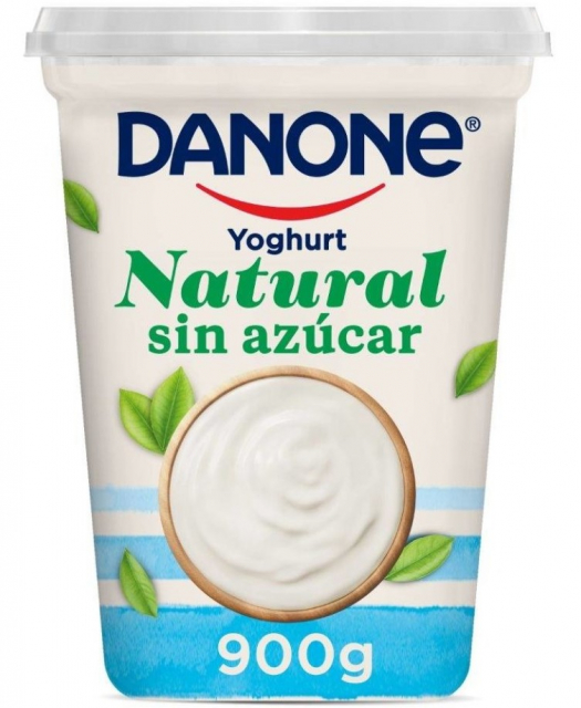Yogurt Natural Sin Azúcar Danone 900 gr.