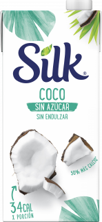 Bebida coco sin azúcar Silk 946 ml