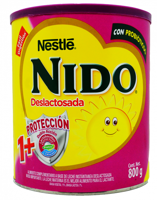 Leche en polvo deslactosada +1 Nido 800 g