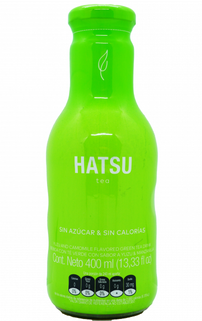 Té Green Yuzu Manzanilla Hatsu 400ml.