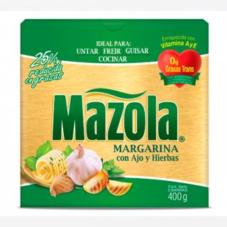 Margarina Mazola Con Ajo Y Hierbas 400gr