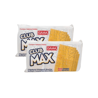 Galleta club max Gama 9 und 306 gramos 2 pack