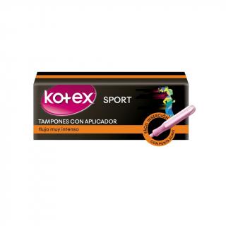 Tampones Kotex con Aplicador Súper, 8 Unidades