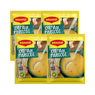 Crema Mariscos Maggi 80 gramos 4 Pack.