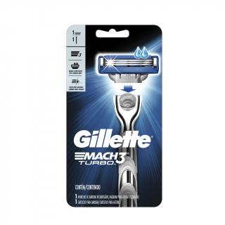 Máquina Para Afeitar Gillette Mach3 Turbo 1 Unidad + Repuesto