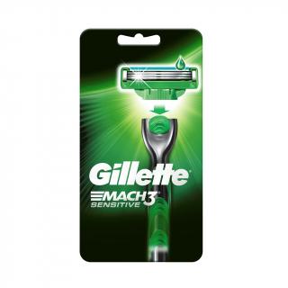 Máquina Para Afeitar Gillette Sensitive Mach3 Turbo + Repuesto
