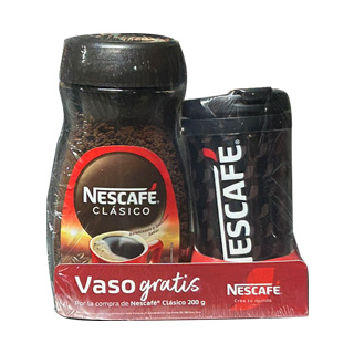 Nescafé Clásico Instantáneo Frasco 200 gramos