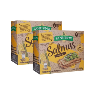 Galletas Salmas Saníssimo Caja 8 Unidades 2 Pack