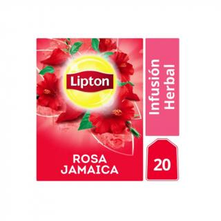 Té Lipton Infusión Rosa de Jamaica 20 sobres.