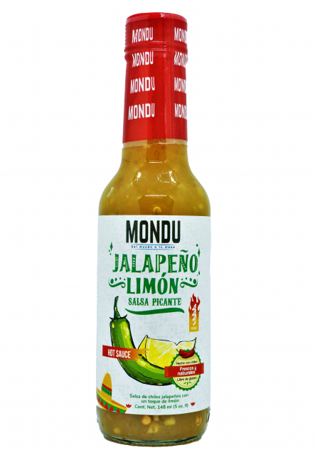 Salsa Picante Jalapeño Limón Mondu 142 gr.