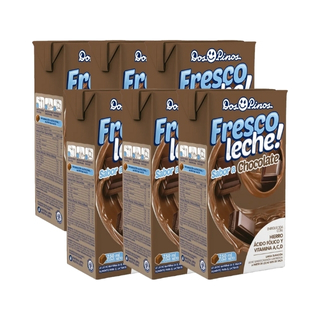 Leche UHT saborizada frescoleche chocolate Dos Pinos 250ml 6 pack