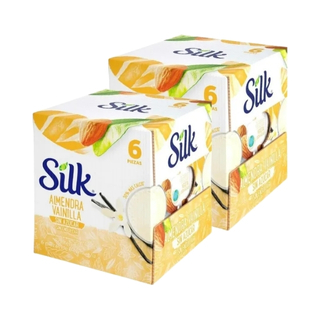 Leche almendra vainilla sin azúcar Silk 946 ml  2 pack