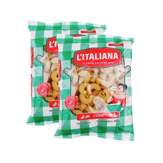 Pasta coditos L'Italiana 200 gramos 2 pack