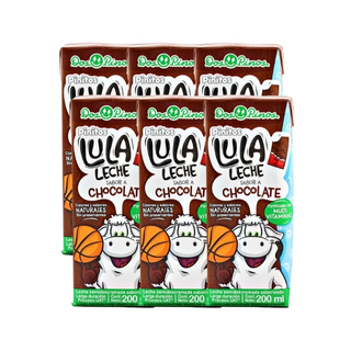 Leche sabor chocolate Lula Dos Pinos  200 ml 6 pack