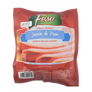 Jamon de pavo redondo rebanado feso 454 gramos