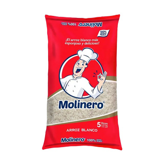 Arroz blanco Molinero bolsa de 5 libras