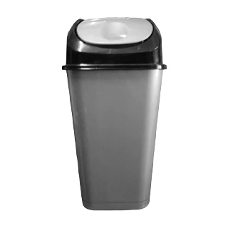 Basurero de Reciclaje  Vaiven color Gris  50 litros.