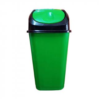 Basurero de Reciclaje  Vaiven color Verde  50 litros.