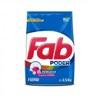Detergente En Polvo Fab3 Paraíso Floral 2 kg.