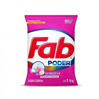 Detergente En Polvo Fab Toque Suavizante 1 kg.