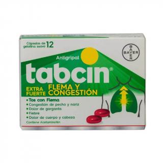 Tabcin Flema y Congestión Gel 12 Cápsulas