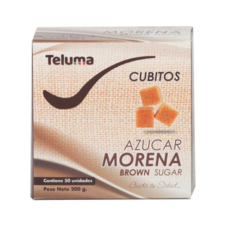 Azucar MorenaTeluma 50 cubos  4 gramos