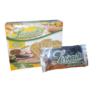Galletas de Maíz Horneadas Livianitas caja 8 unidades 120 gramos Libres de Gluten