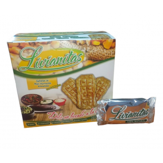 Galletas de Maíz Horneadas Livianitas caja 30 unidades 450 gramos Libres de Gluten