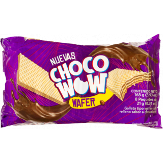 Galleta Waffle Chocowow 184 g 8 pack