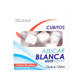 Azucar Blanca Teluma 50 cubos  4 gramos