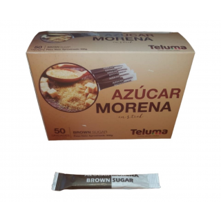 Azucar Morena Teluma 50 Sticks 6 gramos