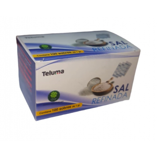 Sal refinada Teluma sachet 1 gramo caja 100 unidades