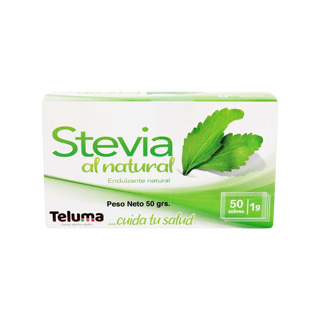 Stevia Endulzante Teluma sachet 1 gramo caja 50 unidades