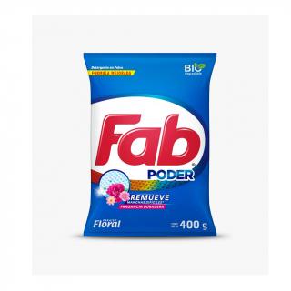 Detergente Fab Poder Paraiso Floral 400 gr.