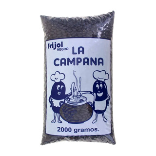 La Campana Frijol Negro Grano 2000 gr.