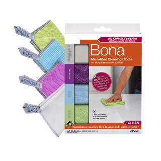 Multipack de paños de limpieza de microfibra 4 unidades.