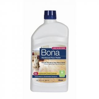 Cera renovadora pisos brillante madera Bona 32 oz