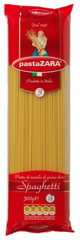 Pasta Espagueti No.3 Zara  2 pack 500 g