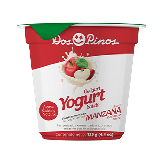 Yogurt Dos Pinos Batido Sabor Manzana 125 gr.