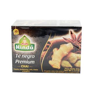 Té Negro Premium Chai Hindu 20 Sobres.
