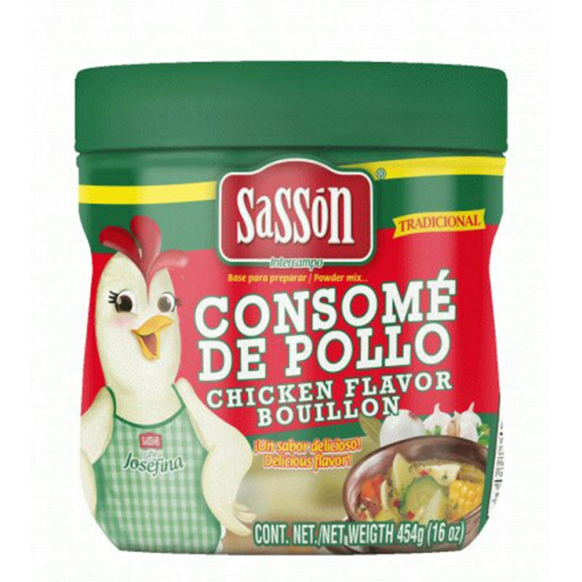 Consomé de pollo tradicional Sasson 454g