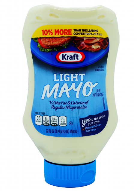 Mayonesa light Kraft 650ml.