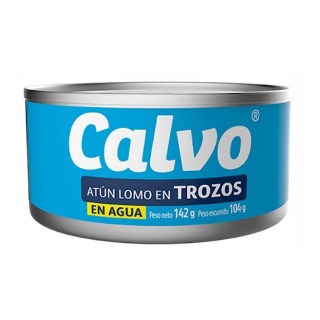 Calvo Atún Trozos de Agua 142 gr.