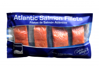 Filete salmón con piel 4 filetes Gourmar 567gr