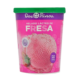 Helado Fresa Dos Pinos 1/4 Galon