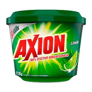 Axion Jabón De Trastos Pasta 100% Efectivo Arrancagrasa Limón 1 kg.
