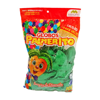Palmerito Globo #9 Verde 100UN.
