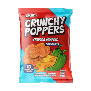 Crunchy Poppers Cheddar Jalapeño 150gr.
