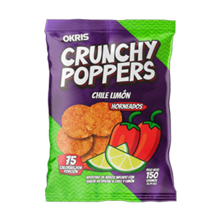 Crunchy Poppers Chile Limón 150gr.