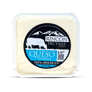 Queso panela 100% organico Rincon del Valle 400 gramos